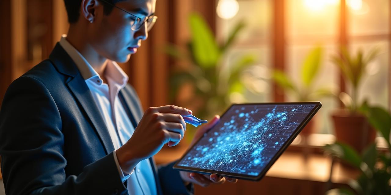 เจ้าหน้าที่ดูแลความปลอดภัยข้อมูลกำลังตรวจสอบความเรียบร้อยของระบบดิจิทัล